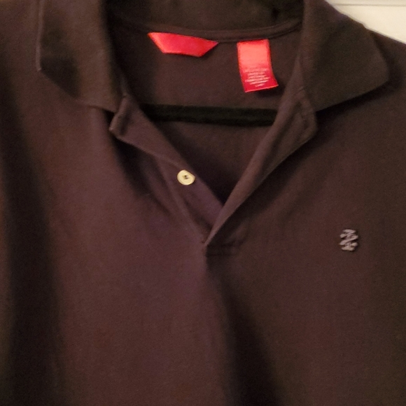 IZOD Black Golf Shirt L - Picture 3 of 5